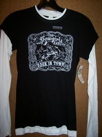 Cowgirl Justice Long Sleeve Layered Tee
