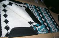Quarter Circle C Woven 36x36 Saddle Blanket