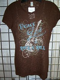 Short Sleeve Slub Tee with Screen Print