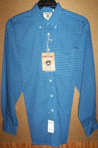 Resistol Mens Button Down Long Sleeve Shirt