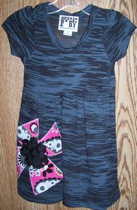 Rock A Baby Burnout Short Sleeve Dress