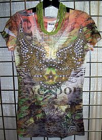 Vocal Embellished Sublimation Short Sleeve